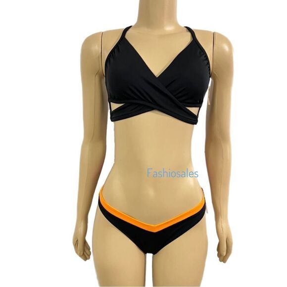 Victorias Secret Pink Swim Body wrap Bikini top Removable Padding & Itsy Set XXL - Picture 5 of 8